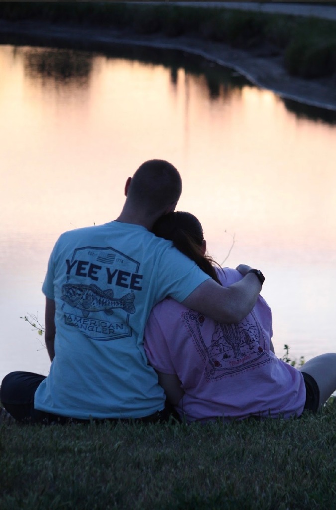 Hannah and Jim Henry by the lake
