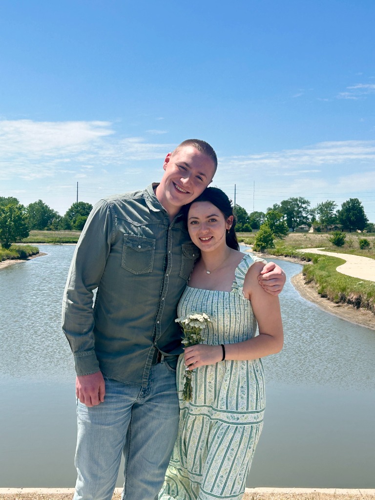 Hannah and Jim Henry by the water