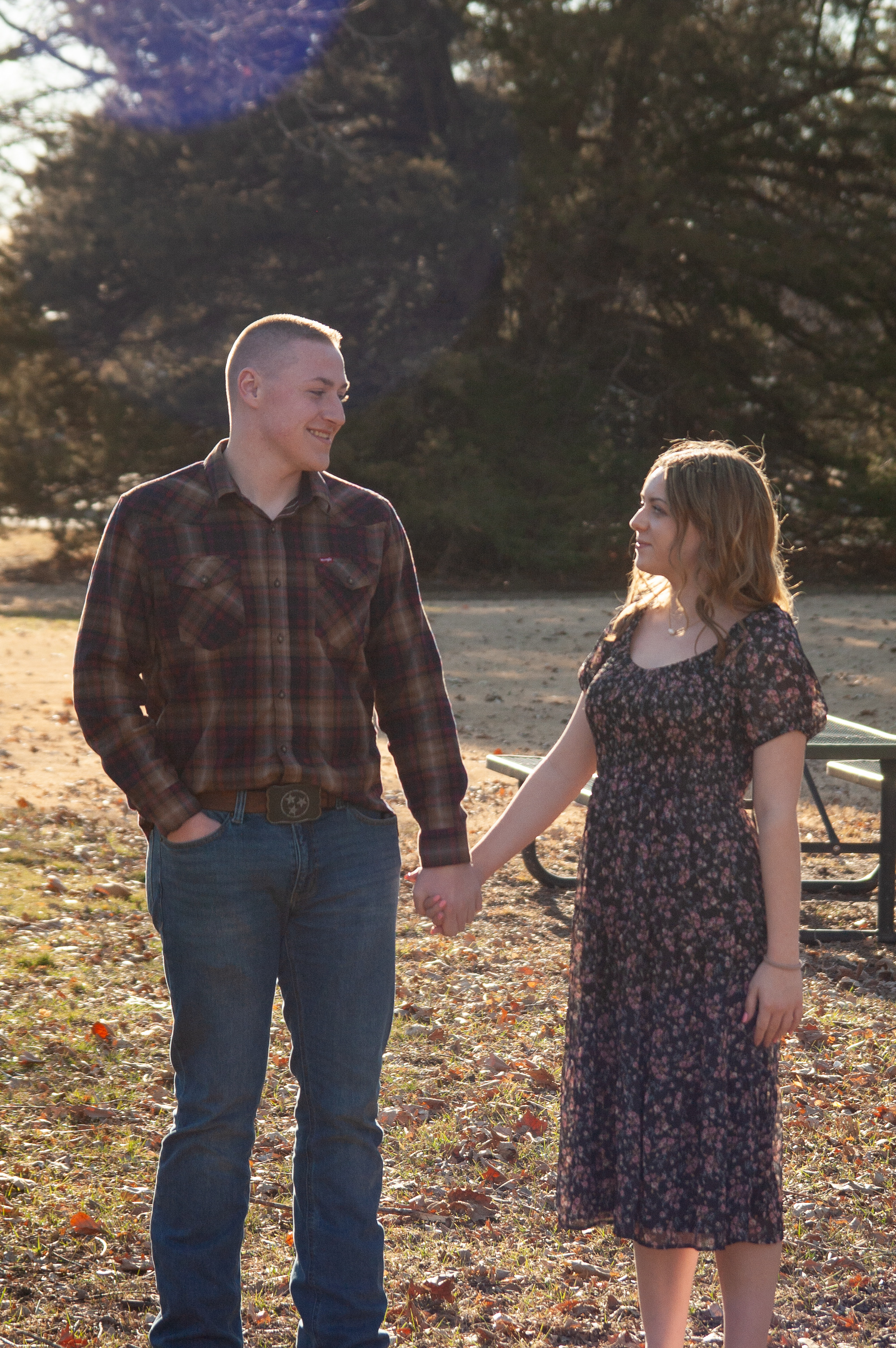 Hannah and Jim Henry in the park